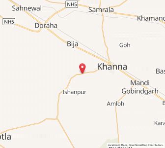 Map of Kotla Dhak, Punjab