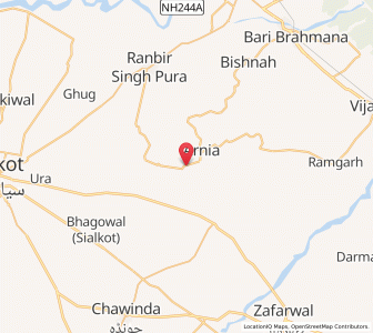 Map of Kotla Pathanan, Kashmir