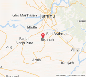 Map of Kotli Charkan, Kashmir