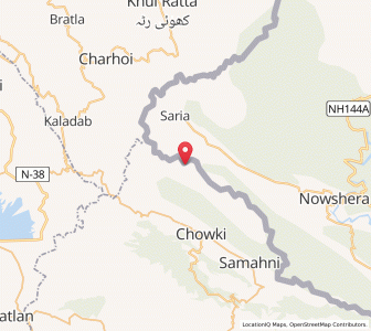 Map of Kotli, Kashmir