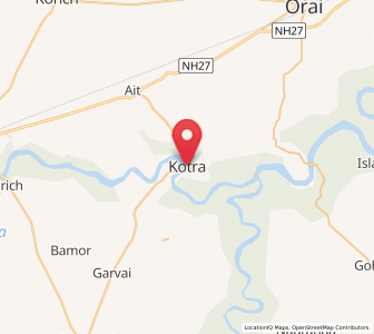 Map of Kotra, Rajasthan