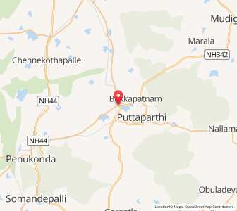 Map of Kottacheruvu, Andhra Pradesh