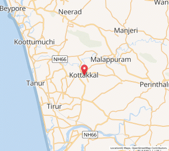 Map of Kottakkal, Kerala