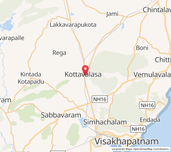 Map of Kottavalasa, Andhra Pradesh