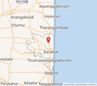 Map of Kottuchcheri, Puducherry