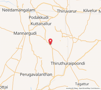 Map of Kottur, Tamil Nadu