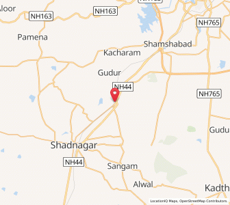Map of Kotur, Andhra Pradesh
