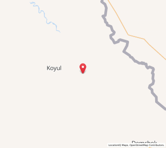 Map of Koyul, Kashmir