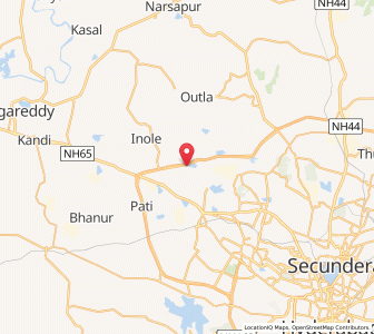 Map of Krishnareddipet, Andhra Pradesh