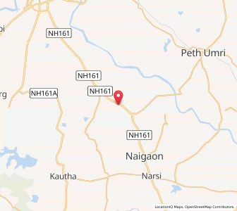 Map of Krishnur, Maharashtra