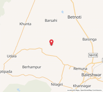 Map of Kuamara, Odisha