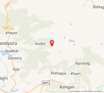 Map of Kubbi, Kashmir