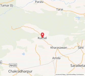 Map of Kuchai, Jharkhand