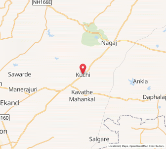Map of Kuchi, Maharashtra