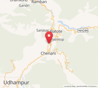 Map of Kud, Kashmir
