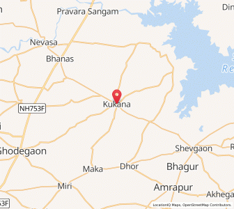Map of Kukana, Maharashtra