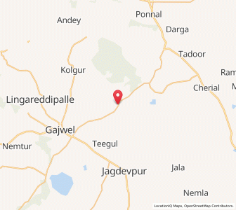Map of Kuknurpalli, Andhra Pradesh