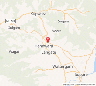Map of Kulangam, Kashmir
