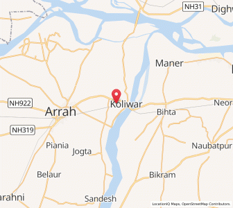 Map of Kulharia, Bihar