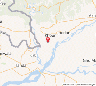 Map of Kulian, Kashmir
