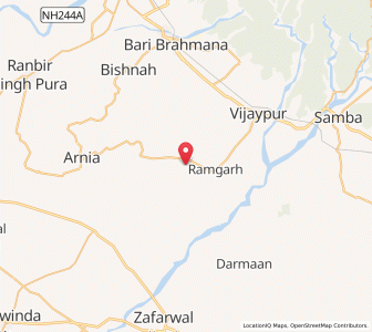 Map of Kuliyan, Kashmir