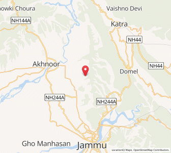 Map of Kulorwan, Kashmir