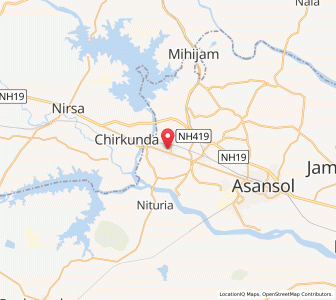 Map of Kulti, West Bengal