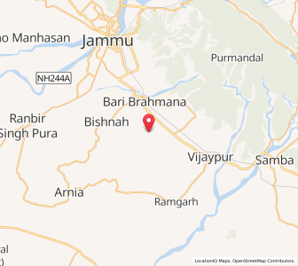 Map of Kulwal, Kashmir