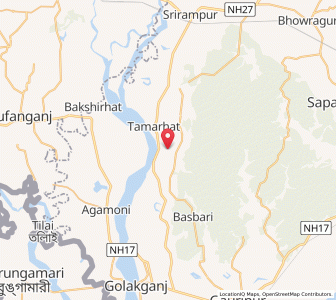 Map of Kumarganj, Assam