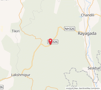 Map of Kumbhikota, Odisha