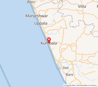 Map of Kumbla, Kerala