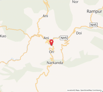Map of Kumharsain, Himachal Pradesh