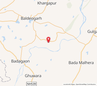 Map of Kunaita, Madhya Pradesh