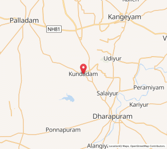 Map of Kundadam, Tamil Nadu