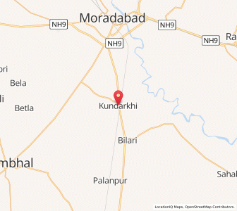 Map of Kundarkhi, Uttar Pradesh