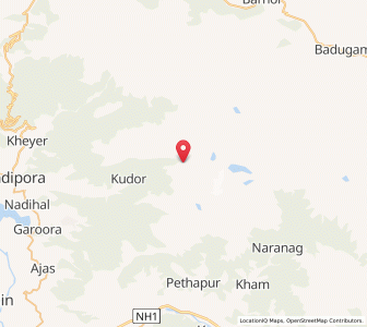 Map of Kundepani, Kashmir