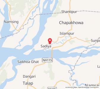 Map of Kundil Bazar, Assam