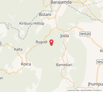 Map of Kundrupani, Odisha