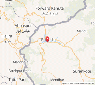 Map of Kundyan, Kashmir