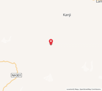 Map of Kungi La, Kashmir