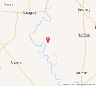 Map of Kunia, Uttar Pradesh