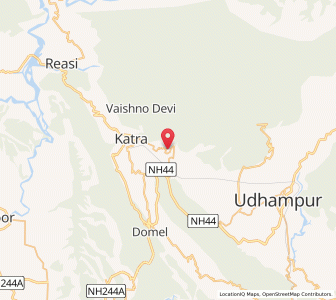 Map of Kunian, Kashmir