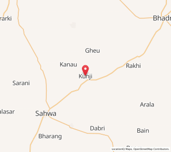 Map of Kunji, Rajasthan