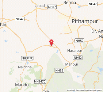 Map of Kunjrod, Madhya Pradesh