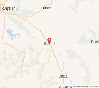 Map of Kunkuri, Chhattisgarh