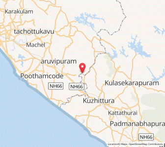 Map of Kunnathukal, Kerala