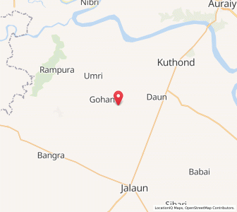 Map of Kunnau, Uttar Pradesh