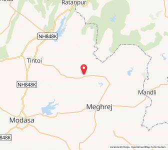Map of Kunol, Gujarat
