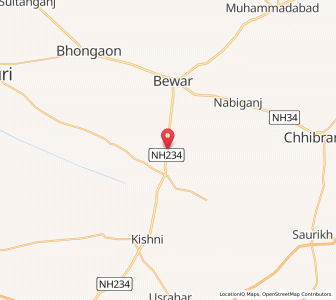 Map of Kunri, Uttar Pradesh