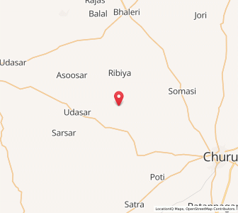 Map of Kunsisar, Rajasthan